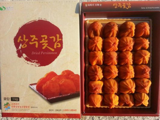 그루터기 친환경영농조합법인 곶감 건시 24과 1kg(선물용 스티로폼 포장).